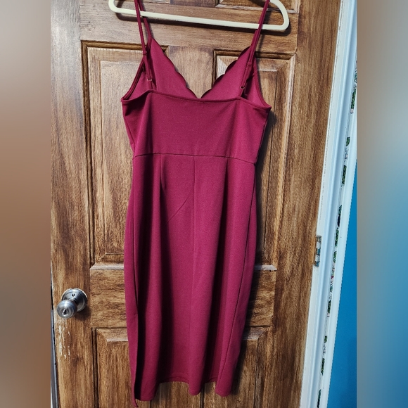 NWOT sz L Socialite Spaghetti Strap Cocktail Dress - Picture 5 of 7